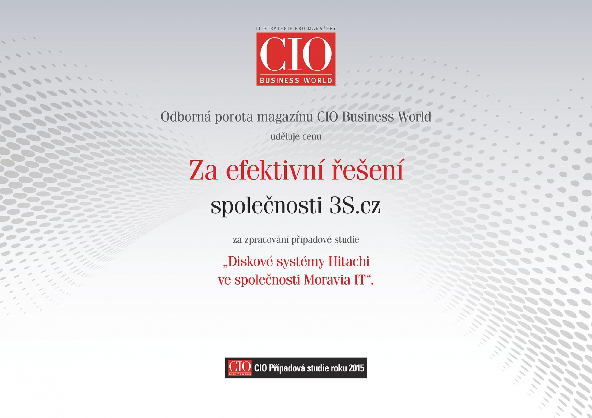 We Won the CIO BW Case Study 2015 Award